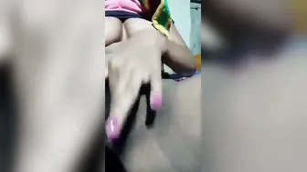 Village Babe With Hairy Pussy Fingering Herself On Camera