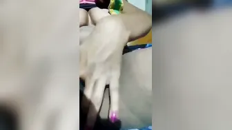 Village Babe With Hairy Pussy Fingering Herself On Camera