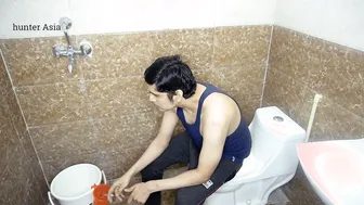 Client Fucking His Escort Hard In Bathroom During Her Shift