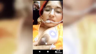 Lactating Wife Squeezing Milk From Her Swollen Breasts