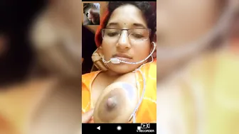 Lactating Wife Squeezing Milk From Her Swollen Breasts