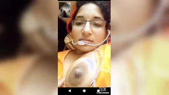 Lactating Wife Squeezing Milk From Her Swollen Breasts