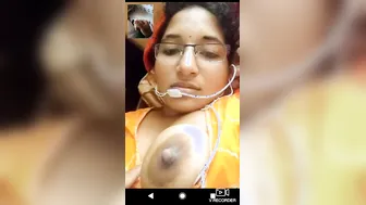 Lactating Wife Squeezing Milk From Her Swollen Breasts