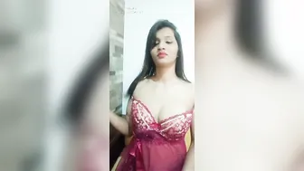 Cute Desi Wife Squeezing And Milking Her Big Boobs On Cam