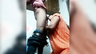 Wife Giving Sloppy Blowjob Spreading Legs Exposing Everything