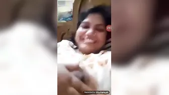 Married Babe Flashing Her Tits During A Naughty Video Call