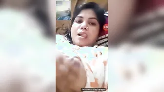 Married Babe Flashing Her Tits During A Naughty Video Call