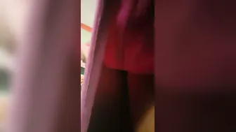 Cheating Wife Jerking Off Her Boyfriend Behind Closed Doors