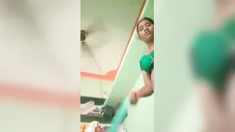 Cheating Wife Jerking Off Her Boyfriend Behind Closed Doors