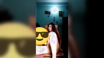 Chubby Slut Spreading Wide Naked Sitting On Her Bedroom Chair