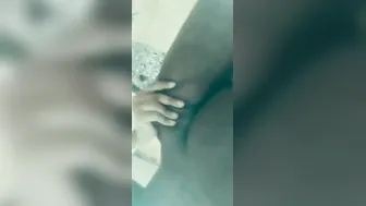 Curly Haired Babe Showing Off Her Perky Tits On Private Video
