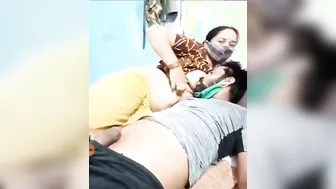 Maid Letting Him Suck Her Tits On Camera Earning Extra Money