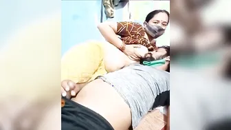 Maid Letting Him Suck Her Tits On Camera Earning Extra Money