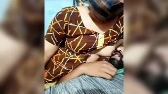 Maid Letting Him Suck Her Tits On Camera Earning Extra Money