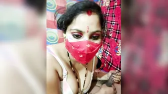 Indian Wife Stroking And Teasing Her Man's Hard Cock On Cam