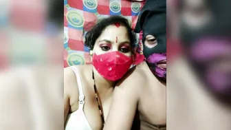 Indian Wife Stroking And Teasing Her Man's Hard Cock On Cam