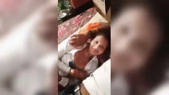 Husband Recording His Wife Naked Body And Pussy On His Phone