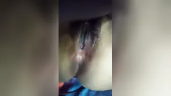 Village Beauty Spreading Her Legs Showing Off Natural Pussy