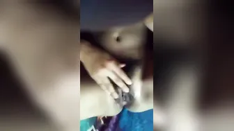 Village Beauty Spreading Her Legs Showing Off Natural Pussy