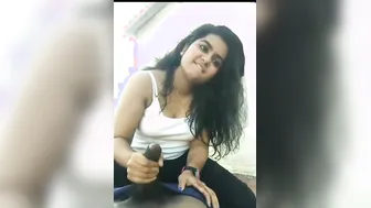 Chubby GF Jerking Off Her Boyfriend On Hidden Cam
