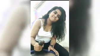 Chubby GF Jerking Off Her Boyfriend On Hidden Cam