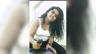 Chubby GF Jerking Off Her Boyfriend On Hidden Cam