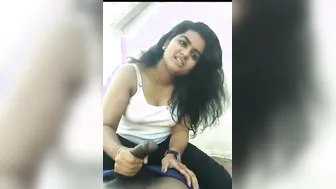 Chubby GF Jerking Off Her Boyfriend On Hidden Cam