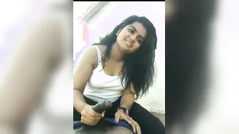 Chubby GF Jerking Off Her Boyfriend On Hidden Cam