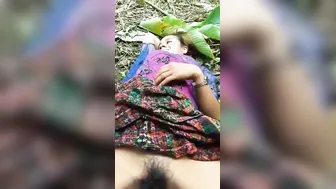 Boyfriend Filming His GF Showing Off Her Hairy Pussy