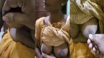 Groping Housemaid Breasts While She Cleans Caught On Camera