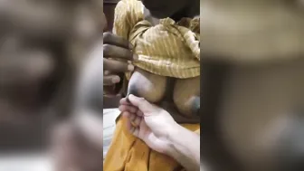 Groping Housemaid Breasts While She Cleans Caught On Camera