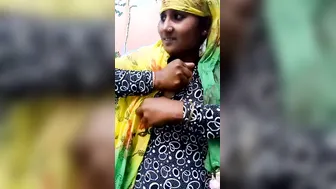 Village Girl Stripping Naked Revealing Her Hairy Pussy Outdoors