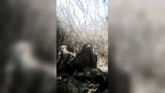 Village Whore Sucking And Fucking Outdoors Behind The Fields