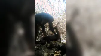 Village Whore Sucking And Fucking Outdoors Behind The Fields