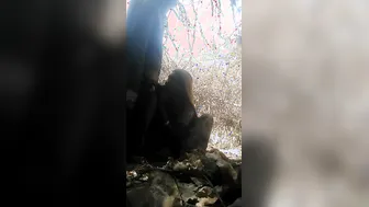 Village Whore Sucking And Fucking Outdoors Behind The Fields