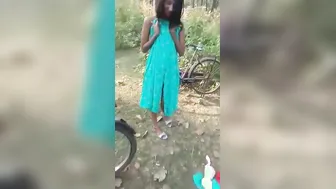 Village Babe Filmed Topless After Getting Fucked In Hidden Spot