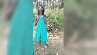 Village Babe Filmed Topless After Getting Fucked In Hidden Spot