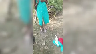 Village Babe Filmed Topless After Getting Fucked In Hidden Spot