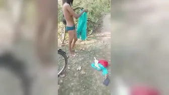 Village Babe Filmed Topless After Getting Fucked In Hidden Spot