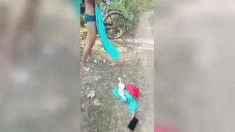 Village Babe Filmed Topless After Getting Fucked In Hidden Spot