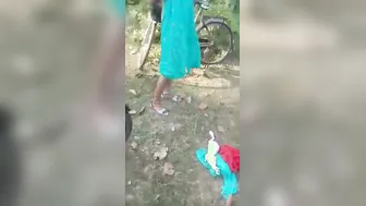 Village Babe Filmed Topless After Getting Fucked In Hidden Spot