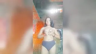 Village Teen Babe Shyly Revealing Her Virgin Body On Camera