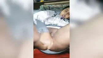 Horny South Indian GF Masturbating With Carrot At Home