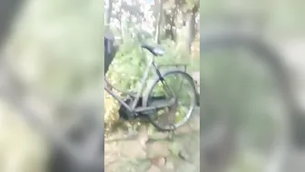 Village Lovers Getting Naked And Fucking Outdoors In The Woods