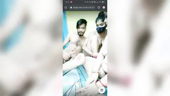 Three Horny Indians Having Wild Threesome Sex Session On Camera