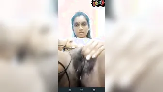 Tamil Babe Spreading Legs Showing Hairy Pussy On Video Call