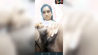 Tamil Babe Spreading Legs Showing Hairy Pussy On Video Call