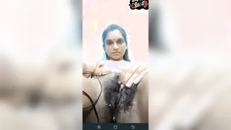 Tamil Babe Spreading Legs Showing Hairy Pussy On Video Call
