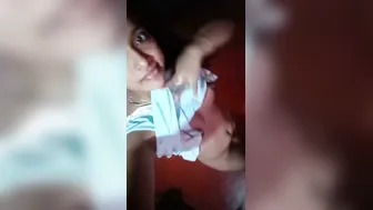 Hot Indian Girl Recording Herself Stripping Naked In Bedroom