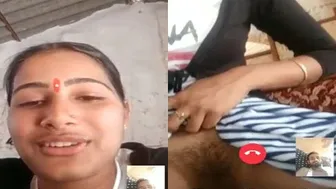 Village GF Exposing Her Pussy During Naughty Video Call